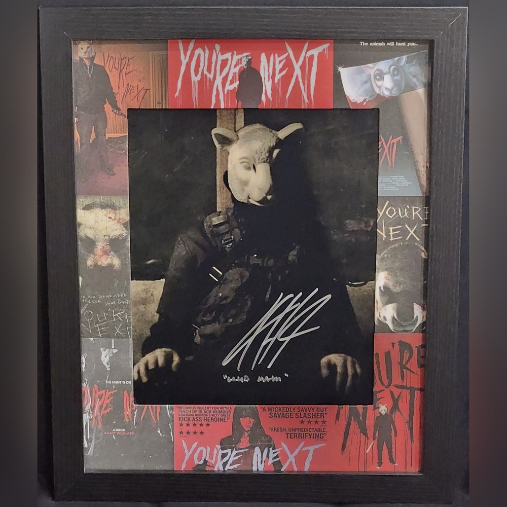 L.C. Holt - Lamb Man/You're Next Custom Matted & Framed Signed/Autograph Photo